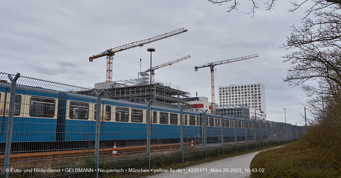29.03.2023 - Baustelle REVO und Umgebung in Neuperlach
